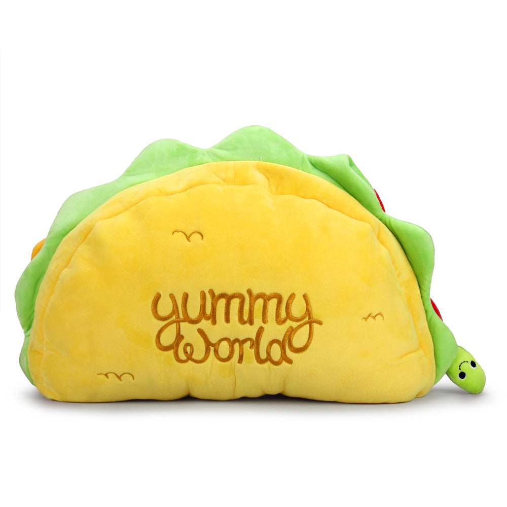 Yummy World XL Victorio Veggie Taco plush set featuring colorful, soft plush toys resembling a veggie taco with lettuce, tomato, and cheese.