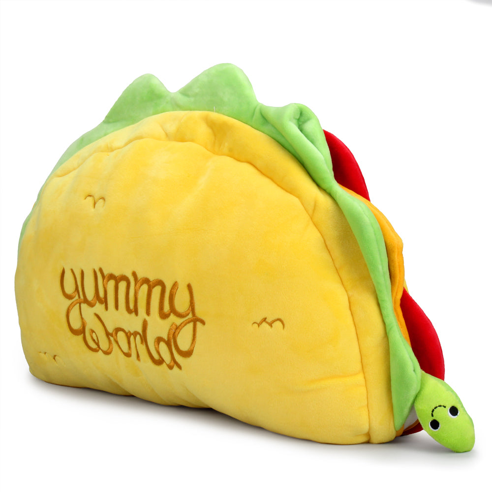 Yummy World XL Victorio Veggie Taco plush set featuring colorful, soft plush toys of a taco with vegetables and vibrant details.