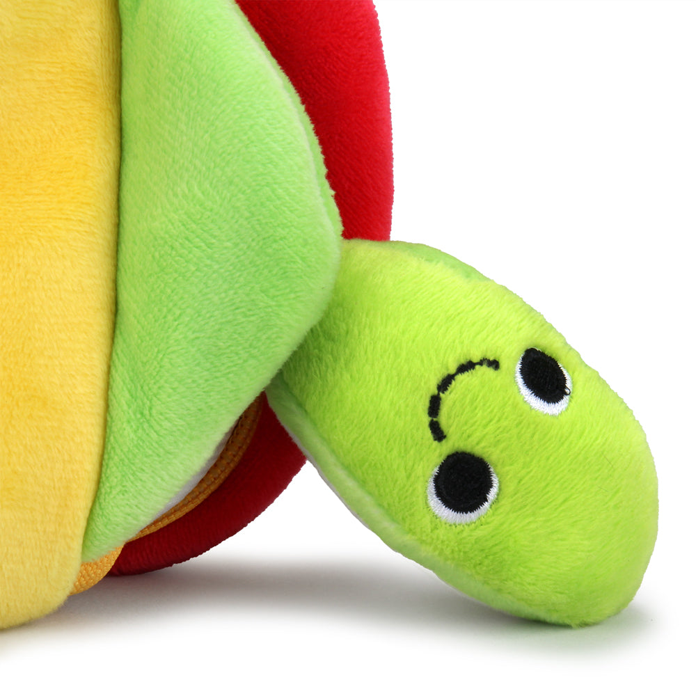 Yummy World XL Victorio Veggie Taco plush set featuring colorful, soft plush toys resembling a veggie taco with detailed stitching.