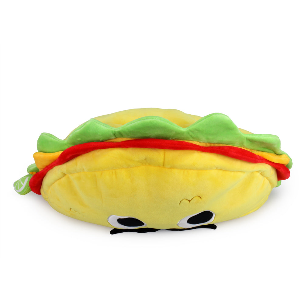 Yummy World XL Victorio Veggie Taco plush set featuring colorful, soft plush toys of a taco with veggie toppings.
