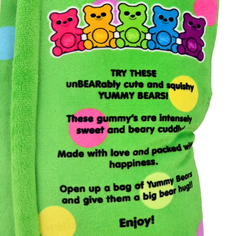 Yummy World Yummy Bears 10-inch interactive plush by Kidrobot, soft colorful plush toy with cute bear design.