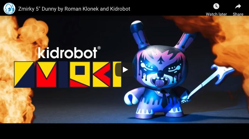 Zmirky 5-inch Dunny art figure by Roman Klonek featuring detailed vinyl design and unique artistic style.